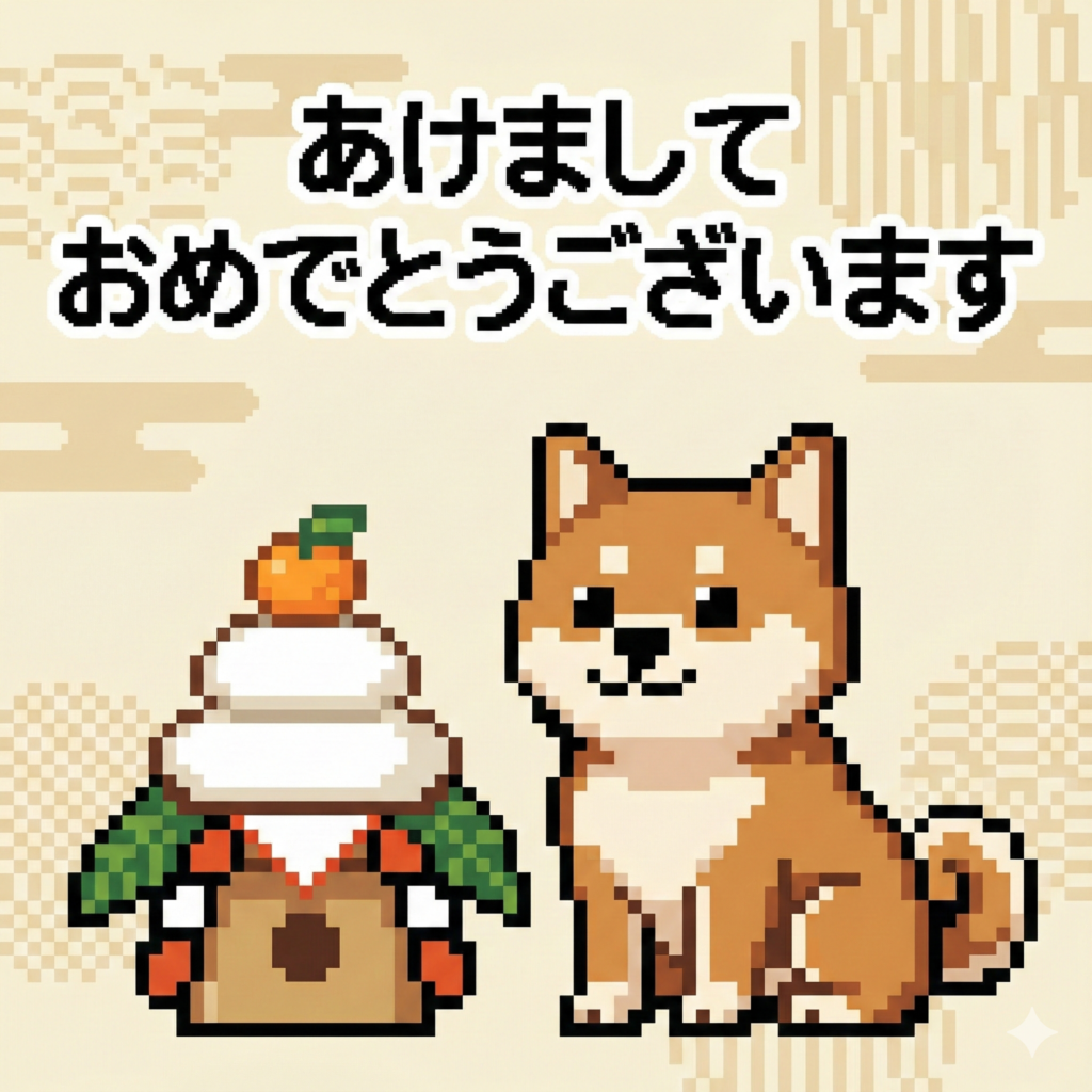 お正月lineスタンプ無料犬