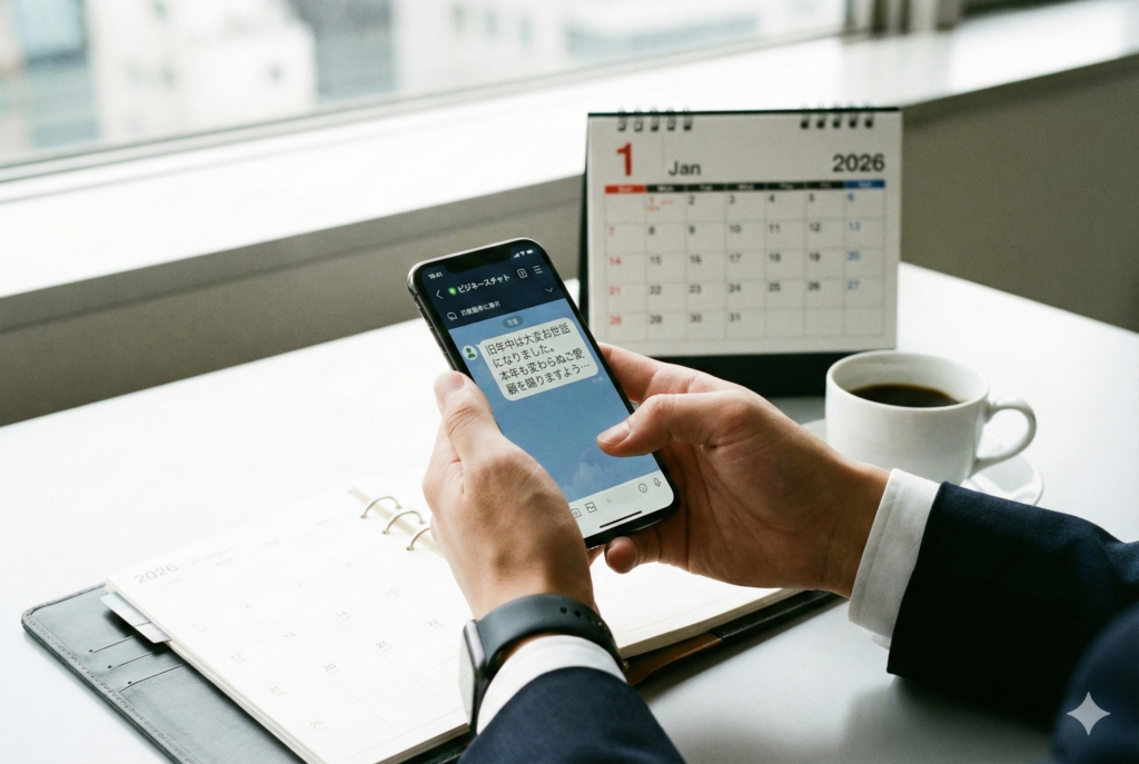 上司に新年の挨拶ライン